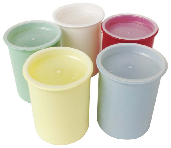 Neumärker Steamblend Portionsbecher-Set, wiederverwendbar, mehrfarbig, VE: 50 Stück, 06-90385-00