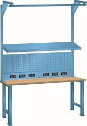 LISTA Universeller Aufbau (BxH) 1500x1590mm Typ D / Schuko Farbe: Lichtblau, 89.072.010