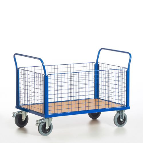 Rollcart Gitter-Vierwandwagen (1370x800), Tragkraft: 600 kg, 02-6118