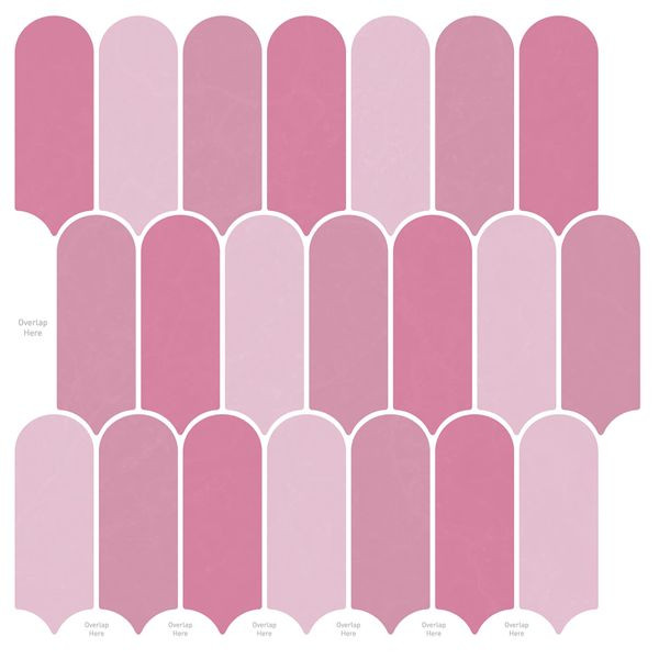 vidaXL Federfliese 50-teilig Rosa 30 x 30 cm Polyurethan und PET, 42046212