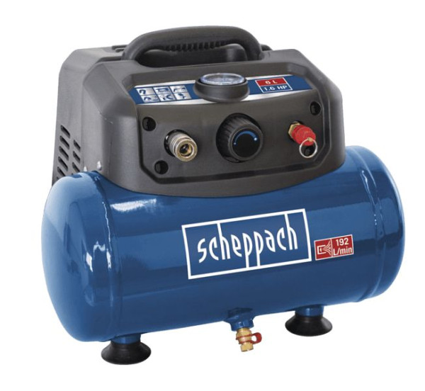 Scheppach Kompressor HC06 - 220-240V 50Hz 1200W - 6L, 5906132901