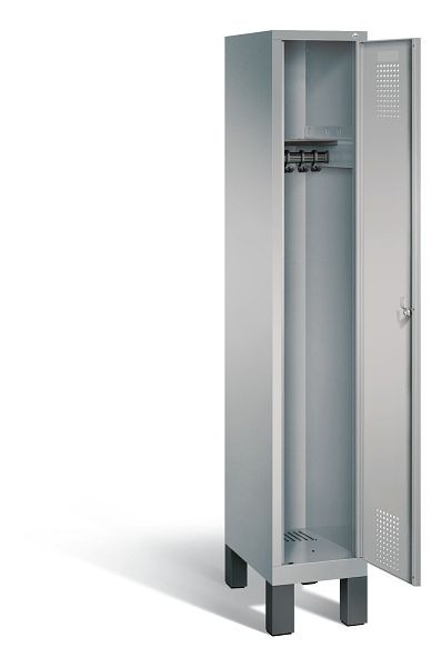 C+P Garderobenschrank Evolo, H1850xB320xT500mm, Farbe: Weißaluminium, 48010-10 S10125