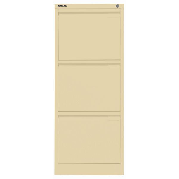 Bisley Hängeregistraturschrank, einbahnig, 3 HR-Schubladen, 606 creme, 3633606