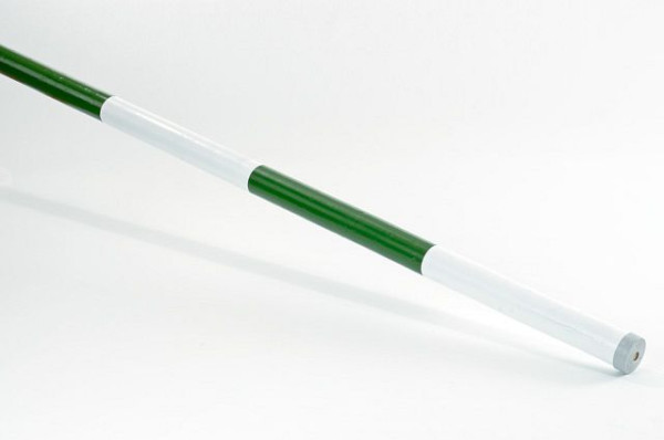 Growi Hindernisstangen aus Holz, grün/weiß, 10 cm Durchmesser, 300 cm lang, 10094641