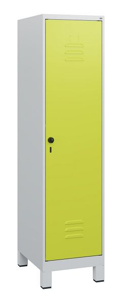 C+P Umkleidespind Classic PLUS, Füße, 1630x400x500mm, 7035/0024, Drehriegel, 0800105-12 S10010