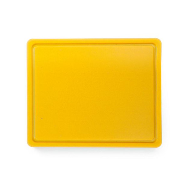 Hendi Schneidbretter HACCP Gastronorm 1/2, LxBxH: 260x320x12 mm, Gelb, 826157