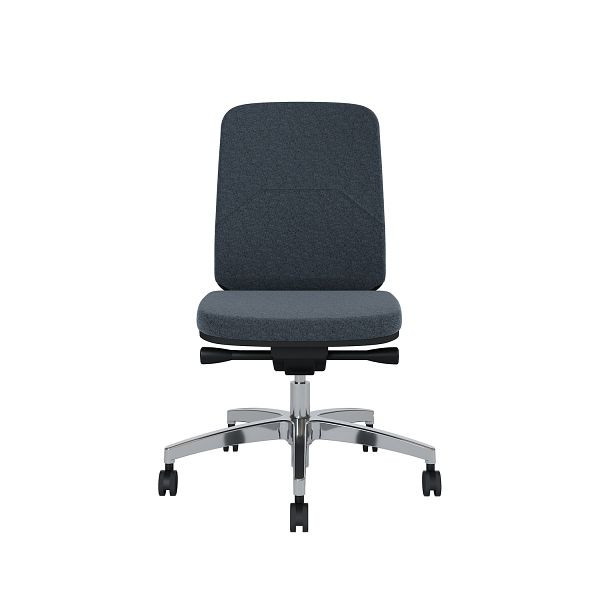 Bisley Bürodrehstuhl Bali, Gepolsterte Rückenlehne Aluminiumfußkreuz, TN9808 black pepper, BALIAGTN9808