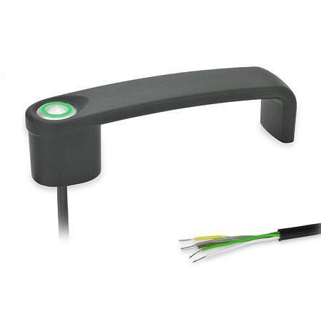Ganter Bügelgriffe, mit elektrischer Schaltfunktion, mit Kabel (GN 422-ZD-T1-K-5-SW), 422-ZD-T1-K-5-SW