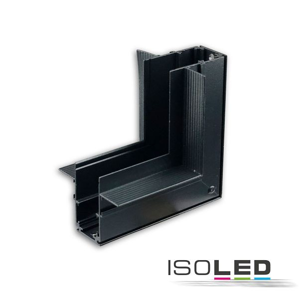 ISOLED Track48 Eckschiene 90° vertikal für Trockenbauschiene, schwarz, nicht stromführend, 116060
