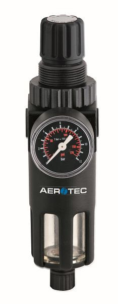 AEROTEC Filter Druckregler 1/4" Druckminderer Manometer Kompressor, 2010212