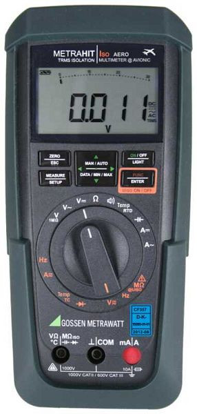 Gossen Metrawatt TRMS Multimeter und Isolationsmessgerät für den Avionik-Service, ±30.000 Digits, M246M