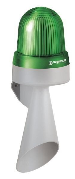 WERMA LED-Hupe Wandmontage Dauerton 24VAC/DC GN- grün, 434.200.75