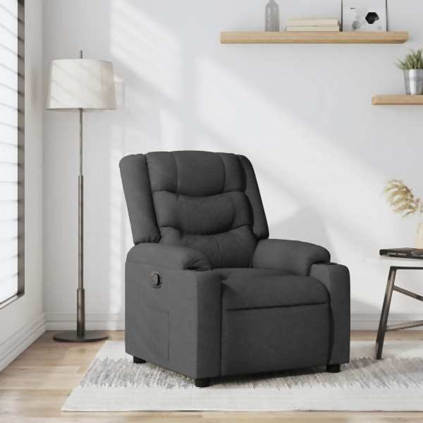vidaXL Relaxsessel Dunkelgrau Stoff, Füllung: Schaumstoff, 374128