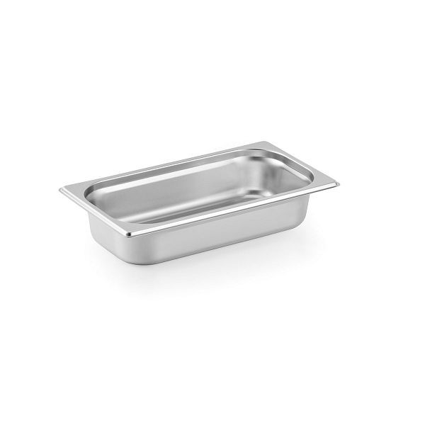 Vaiotec TOPLINE Gastronorm-Behälter GN 1/3 - 65 mm, Edelstahl AISI 304, 32,5x17,6x6,5 cm, 10626