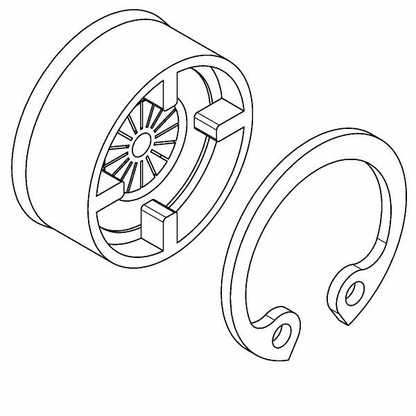 KWC Durchflussmengenregler, 6l, für Duschkopf, VE: 10 Stück, 2000104701