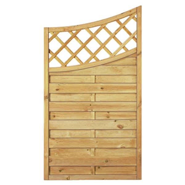 T&J Maxi-Doppelbogen 2 90 x 160/140 cm, Abschluß, Rahmen 45/45 mm, kdi grün, Lamellen geriffelt & geschraubt, 12160