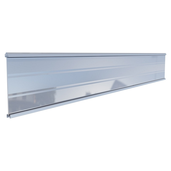 T&J TJÖRN-Serie WPC-Steckzaunsystem, Glasfüllung, 6 x 206 x 1793 mm, SILBER, 44755
