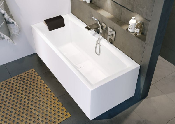 RIHO Rechteck-Badewannen mit Verkleidung, Still Square 170x75 cm, rechts, Plug & Play, B100030005