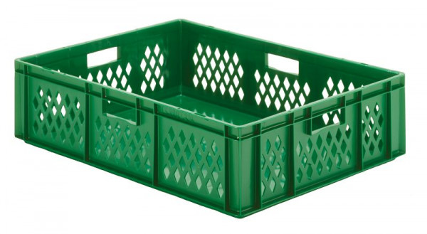 LA-KA-PE TK 800/210-1, Transport-Stapelkasten, grün, Außenmaße: ca. 800 x 600 x 210 mm (lxhxb), 07021 02 13