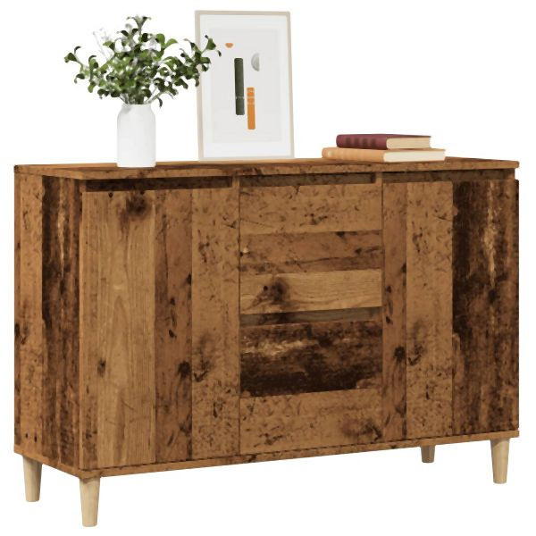 vidaXL Sideboard Altholz-Optik 102x35x70 cm Holzwerkstoff, 856484