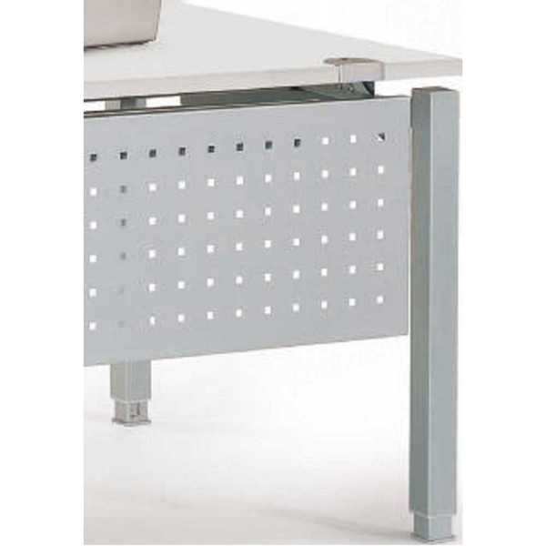 Deskin Knieraumblende CONCEPT LINE, Lochblech Alusilber RAL 9006, für Tischbreite 1800 mm, 221369