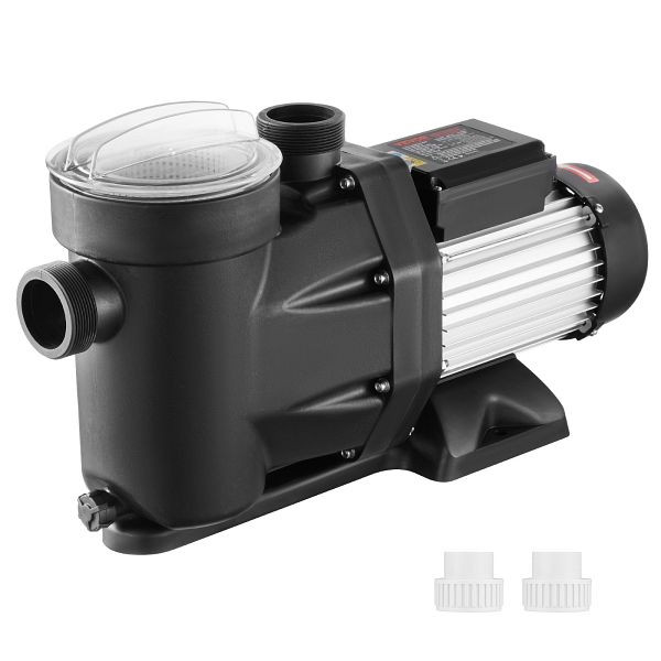 VEVOR Schwimmbadpumpe 2PS 1800W Filterpumpe Poolpumpe max. Durchfluss 33000L/h Aufstellpoolpumpe, 220 V-240 V, 1450/2860 U/min, SSYCB5520GPH5XDACV2