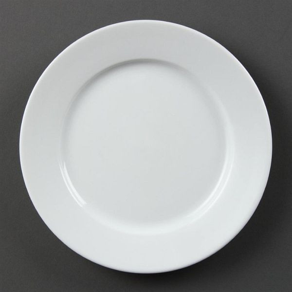 Olympia Whiteware Teller mit breitem Rand 20cm, VE: 12 Stück, CB479