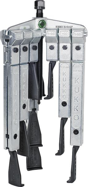 KUKKO 3-armiger Universal Abzieher mit schmalen Abzughaken im Set, Spannweite außen: 200 mm, 30-20-SP