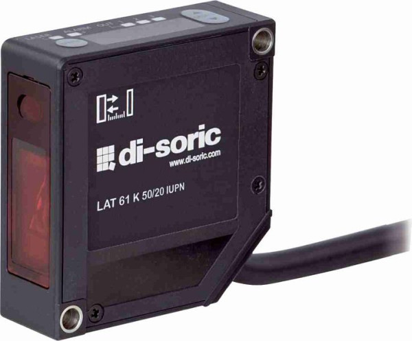 di-soric LAT 61 K 30/8 IUPN Laser-Abstandssensor, Auflösung 0,0005 mm (Mittelwert 1024), 206990