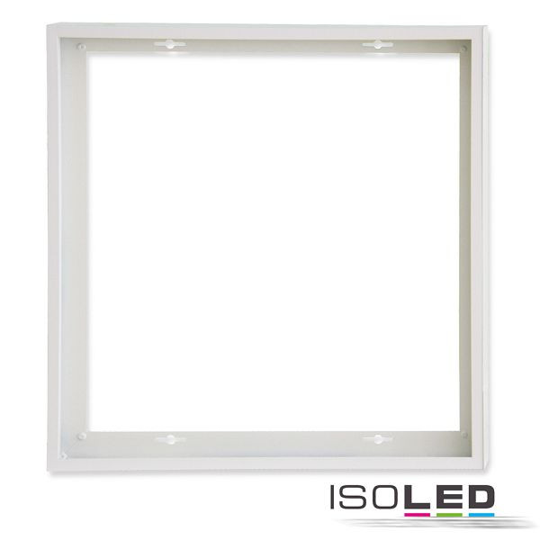 ISOLED Aufbaurahmen weiß RAL 9016, Höhe 5cm, für LED Panels 625x625, vormontiert zur Schnellmontage, 114606