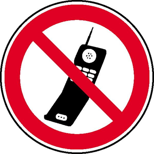 SafetyMarking Verbotsschild, Handy benutzen verboten, Ø 20 cm, Folie, selbstklebend, 21.0889