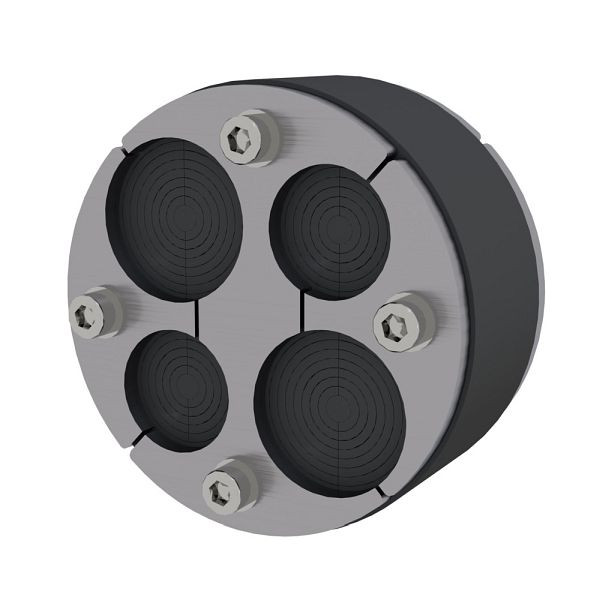 Hauff Standard-Ringraumdichtung mit Segmentringtechnik, Futterrohr/Kernbohrung Øi: 100 mm, Anzahl Kabel/Medium insgesamt: 4, 3030360721