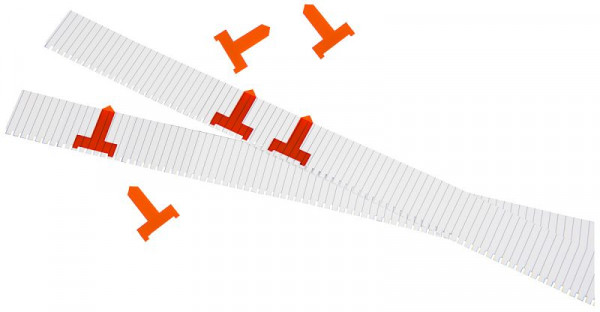 Eichner Planungssignale für Einstecktafel, breit, orange, VE: 50 Stück, 9085-00075