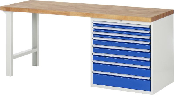 RAU Werkbank Serie 7000 - Modell 7619, B2000 x T700 x H840 mm, 13-7619A1-207B4S.11