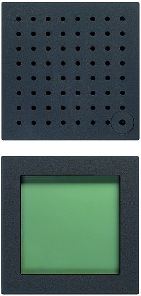 TCS Modulkombination aus LC-Display und Lautsprechermodul für bis zu 1.000 Wohneinheiten Serie AMI, schwarz, AMI10105-0757