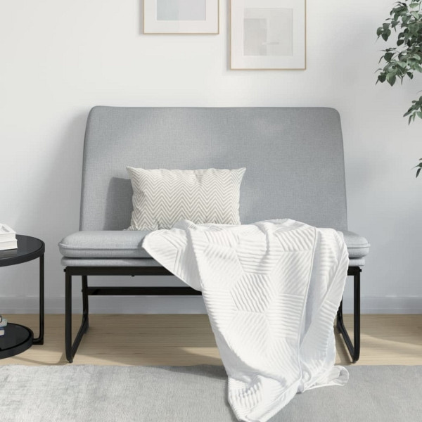 vidaXL Sitzbank Hellgrau 100x75x76 cm Stoff, Polyester, 351321