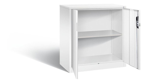C+P Büroschrank Acurado, H1000xB930xT500mm, Farbe: Verkehrsweiß, Muldengriff, 2 OH, 9286-1200 S10353
