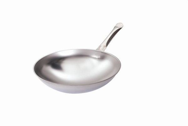 B.PRO Rundboden-Wokpfanne Durchmesser 360 mm aus CNS, 573513