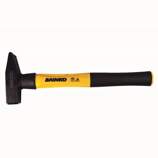BRINKO Schlosserhammer mit 3-Komponenten-Stiel, Hammer/Fäustel, 1000g Kopf, 1475/1000
