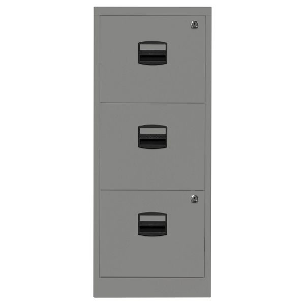 Bisley Home Hängeregistraturschrank PFA, 3 HR-Schubladen, 649 slate, PFA3F649