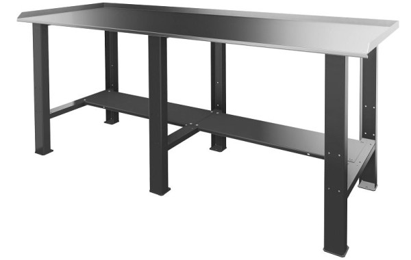 Kraftwerk Schweisstisch 2000mm, Arbeitsoberfläche: Stahlblech rostfrei, 116.200.000
