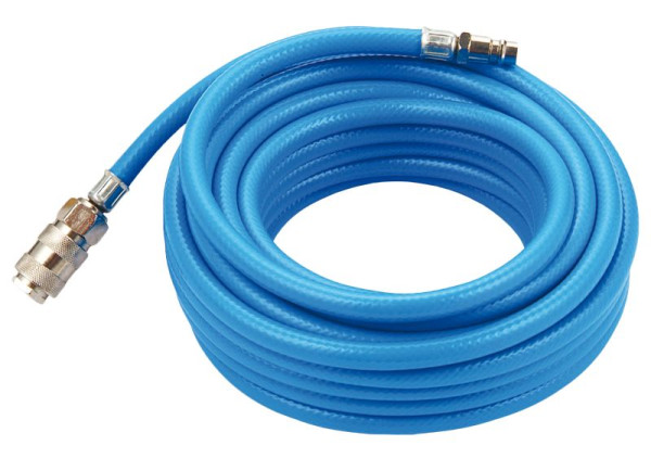 SW-Stahl Druckluftschlauch, Innendurchmesser 6 mm, 10 m, mit Schnellkupplungen, 25045L