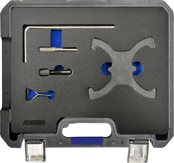 Kunzer Motor-Einstellwerkzeugsatz FORD / VOLVO / VAG Für 1.6-Liter-16V-TI-VCT- Benzinmotoren sowie an 2.0- und 2.2-Liter- TDCI-Dieselmotoren, 77M301