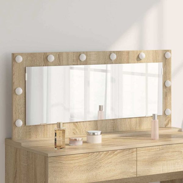 vidaXL Kosmetikspiegel mit Spiegel Sonoma Eiche 100 x 45 x 18 cm, 868327
