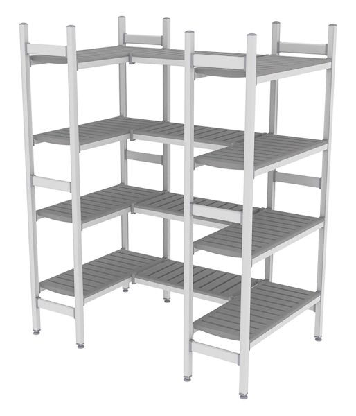 NordCap Regalsystem Z 170-170 / 174-174, 850 / 700 / 850 x 375 x 1850 mm, 528901050