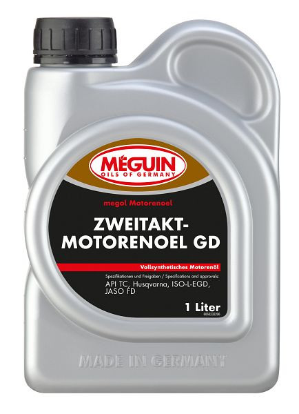 Meguin megol ZweitaktMotorenöl GD (vollsynthetisch), Kanister Kunststoff, VE: 1 Liter, 6523