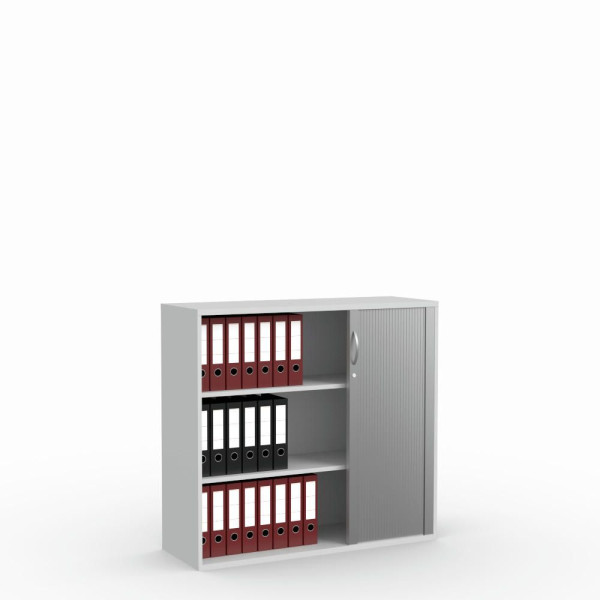 Deskin Rollladenschrank Multi M pro, Dekor lichtgrau, B 1200 x H 1140 x T 420 mm, 270195