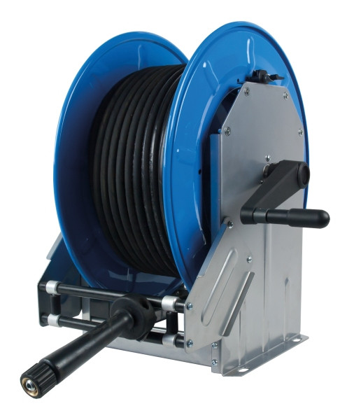 Rapid Schlauchaufroller, handbetätigt, ohne Schlauch, für max. 30 m, DN 08, 08 009