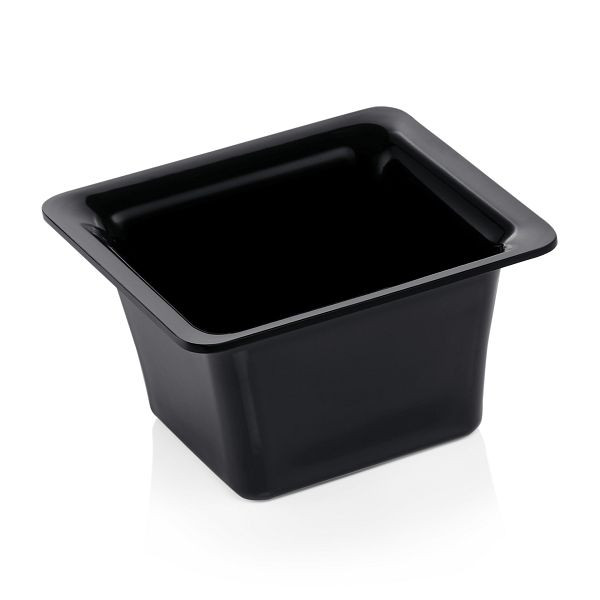 WAS GN 97 GN Behälter 1/6-100 mm, schwarz, Melamin, 9716101