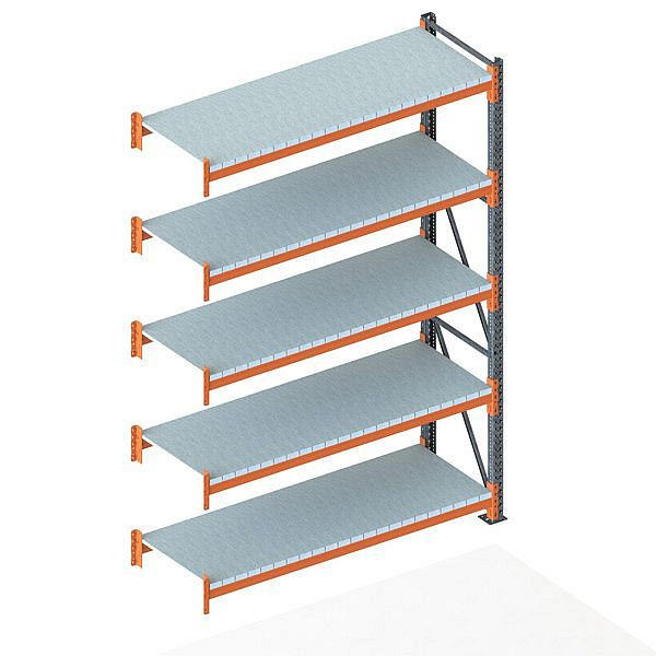 Meta Großfachregal AR 3300x2225x800 mm, verzinkt/RAL 2001, 200188562